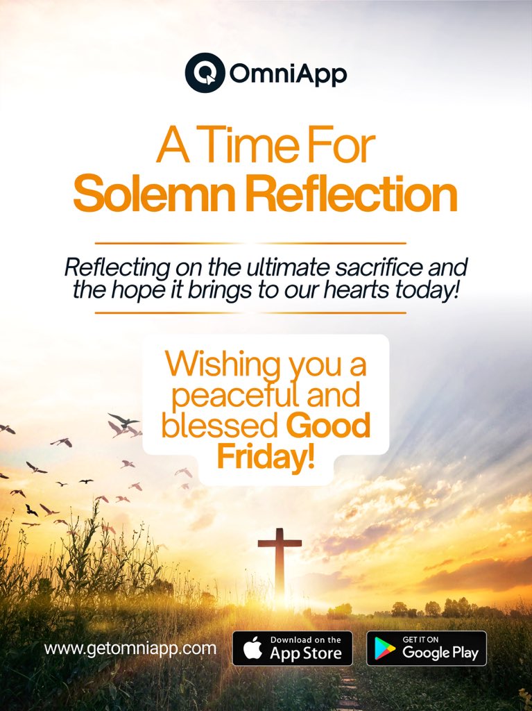 omniapphq's tweet photo. Wishing you a peaceful and blessed Good Friday💙

#easter #goodfriday #omniapp https://t.co/ooN22OtfI4