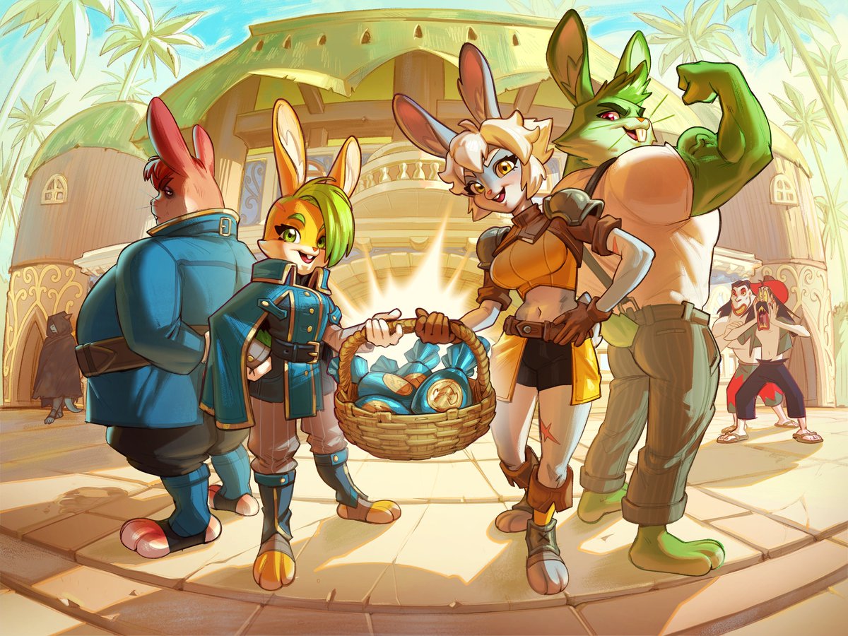 Todos os coelhos da Páscoa do canal vieram trazer os descontos nos cursos de desenho do canal Brush Rush! Confira o site na bio! Reconhece todo mundo aí? 👀