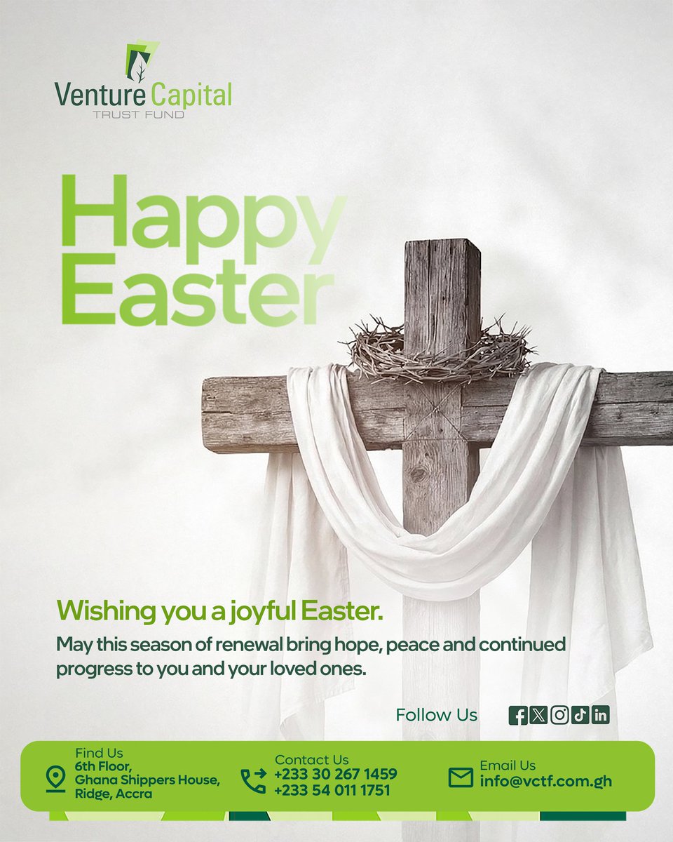 GhVCTF's tweet photo. As we celebrate Easter, we reflect on the values of renewal, hope, and new beginnings.

Wishing you and your loved ones a peaceful and fulfilling season.

#HappyEaster #SeasonOfRenewal #VCTF https://t.co/ec0SLg4yxu