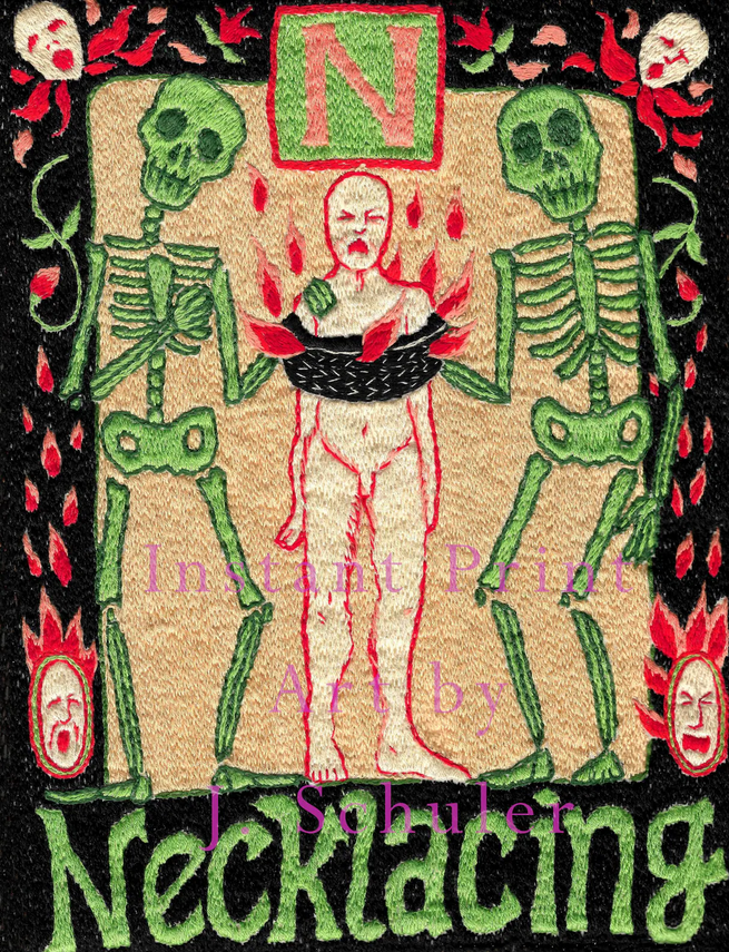 JulieKSchuler's tweet image. N is for Necklacing
art to download

jschulerart.etsy.com/listing/440224…

#handembroidery #skeletons #darkart #alphabet #spooky #textileart #needlelwork #digital #download