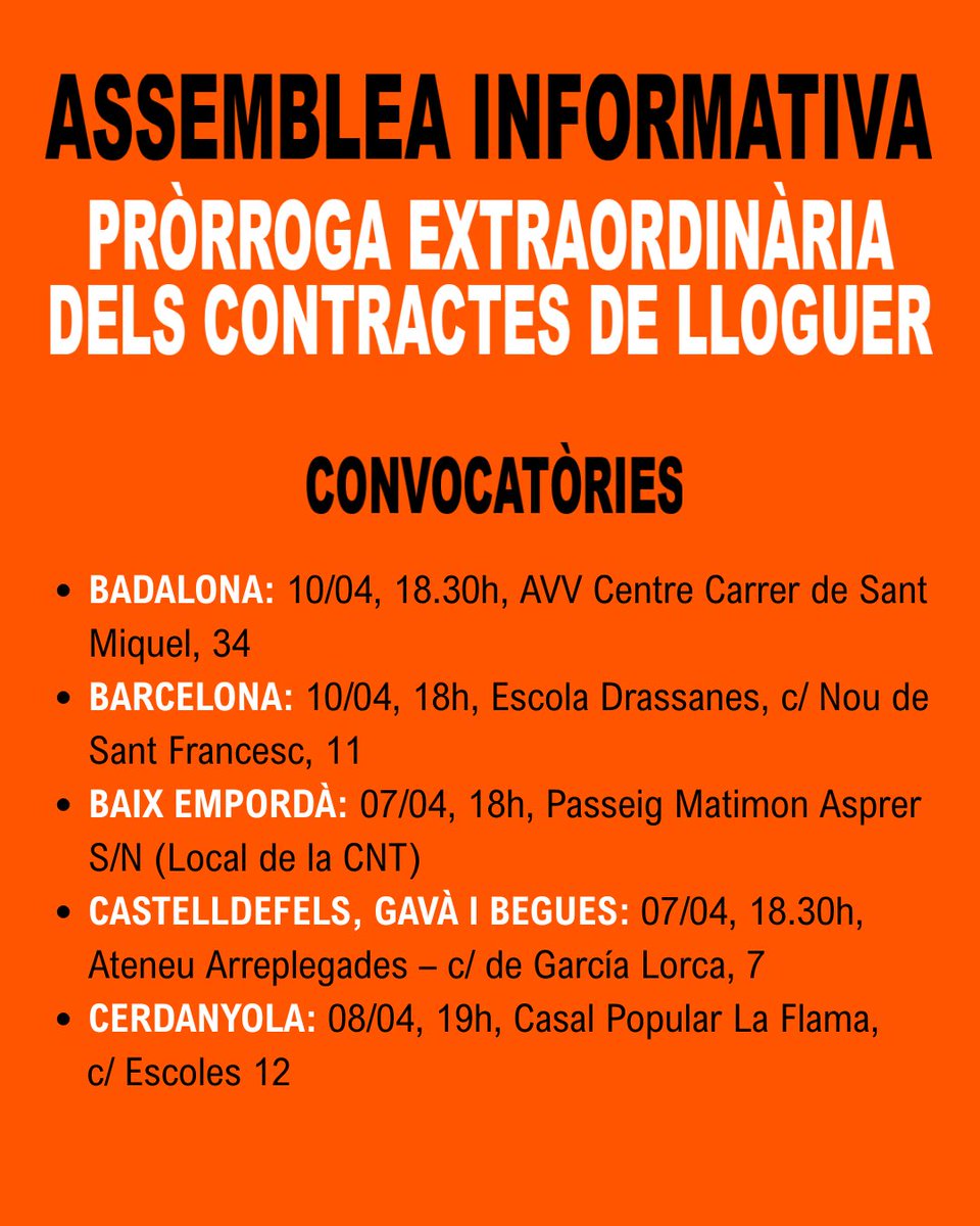 Sindicat de Llogateres i Llogaters tweet media