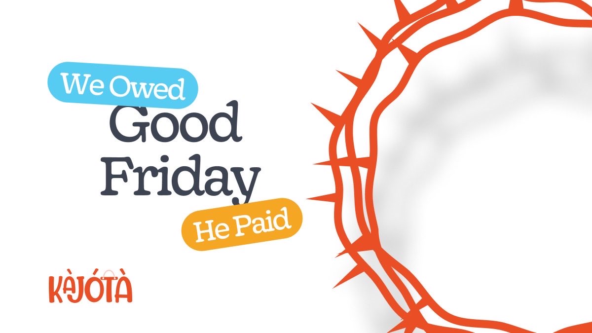 Kajota_io's tweet photo. The debt was ours. The price was His. Good Friday 🙏
#GoodFriday https://t.co/HJnGNtE0Bh