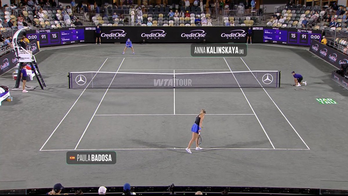 SandrineK92's tweet photo. Watching Badosa/Kalinskaya. 
It was in the middle of the night for me. https://t.co/UjcAObla7U