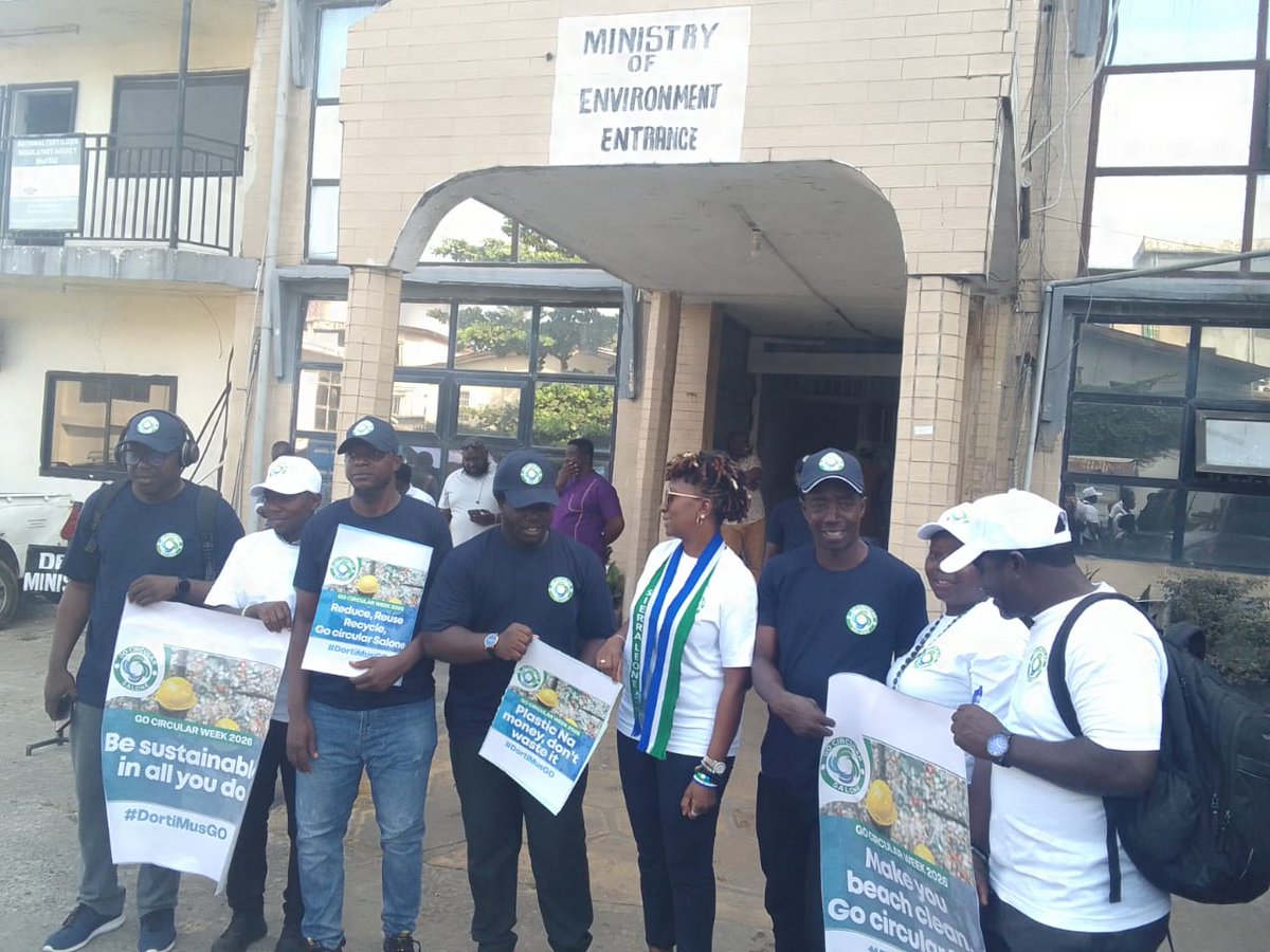 HEY...It has been a while!

So, WE covered the Go Circular campaign launch held at the Ministry of Environment in Freetown on 1 April 2026

This is what real climate action looks like in Sierra Leone 👇

The first day, of a week-long campaign, wasn’t just another event. It was a