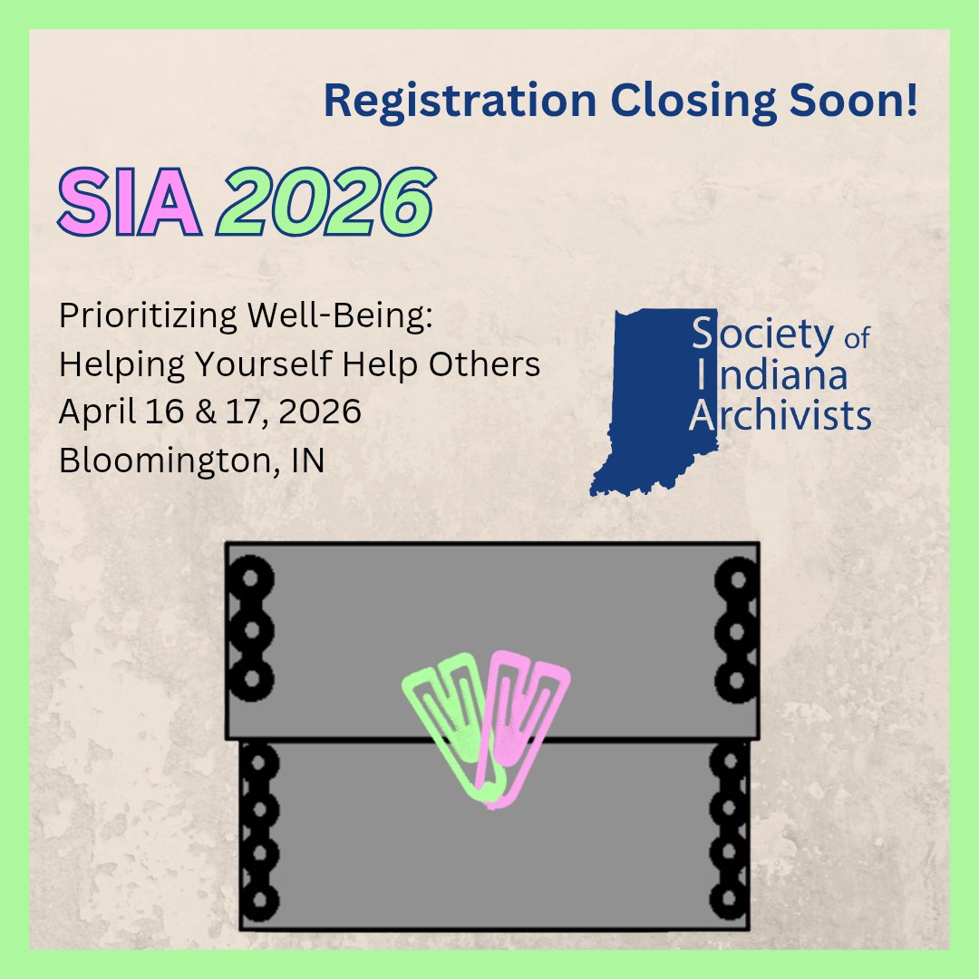 Soc IN Archivists tweet media