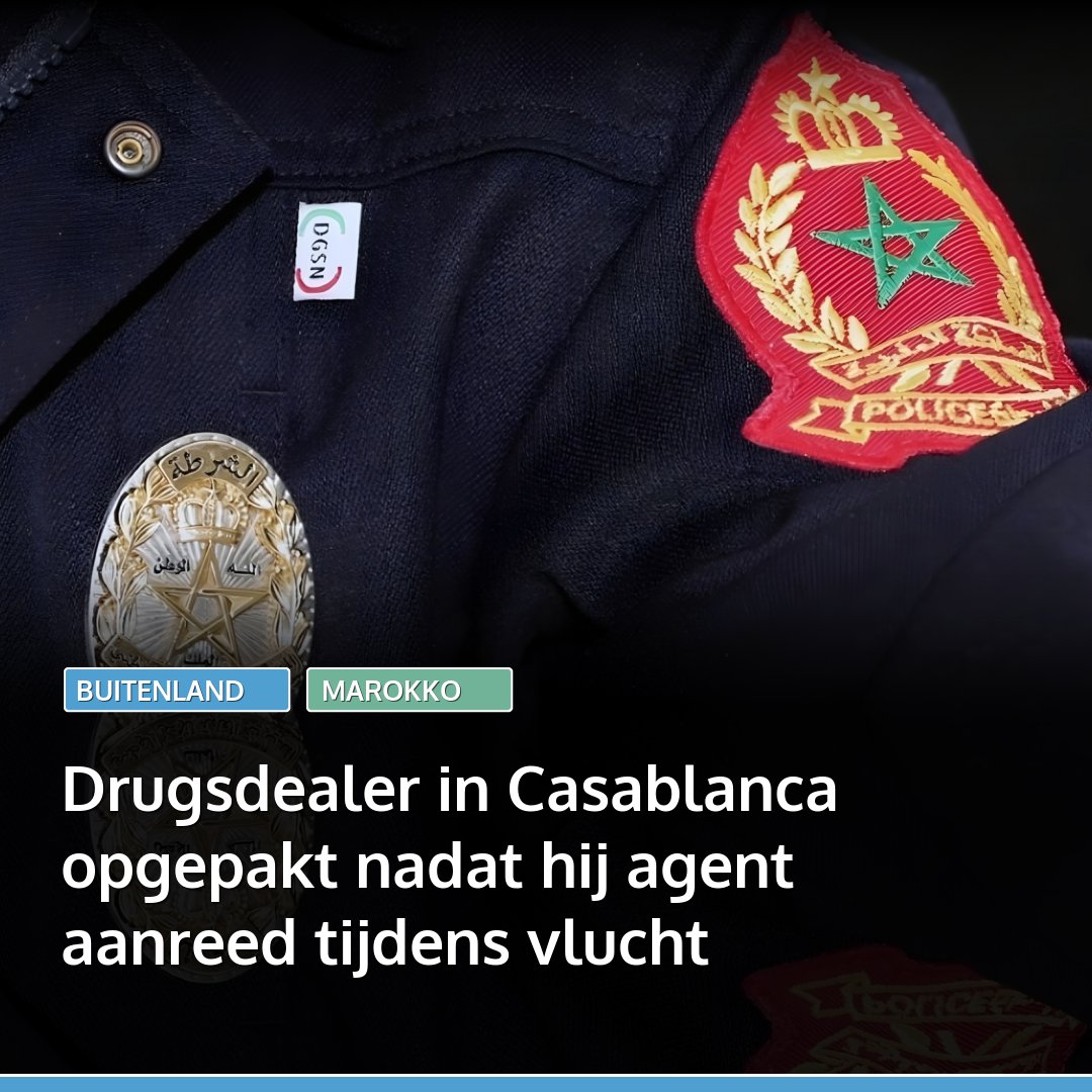 marokko's tweet image. In Casablanca is vrijdagochtend een 26 jarige drugsdealer opgepakt die tijdens een vluchtpoging een agent aanreed. De man, die al gezocht werd, had volgens de politie cocaïne, pillen, een weegschaal en geld bij zich.
👉🏽 Lees: l.marokko.nl/1ADZV5c3 👈🏽

#marokko #casablanca
