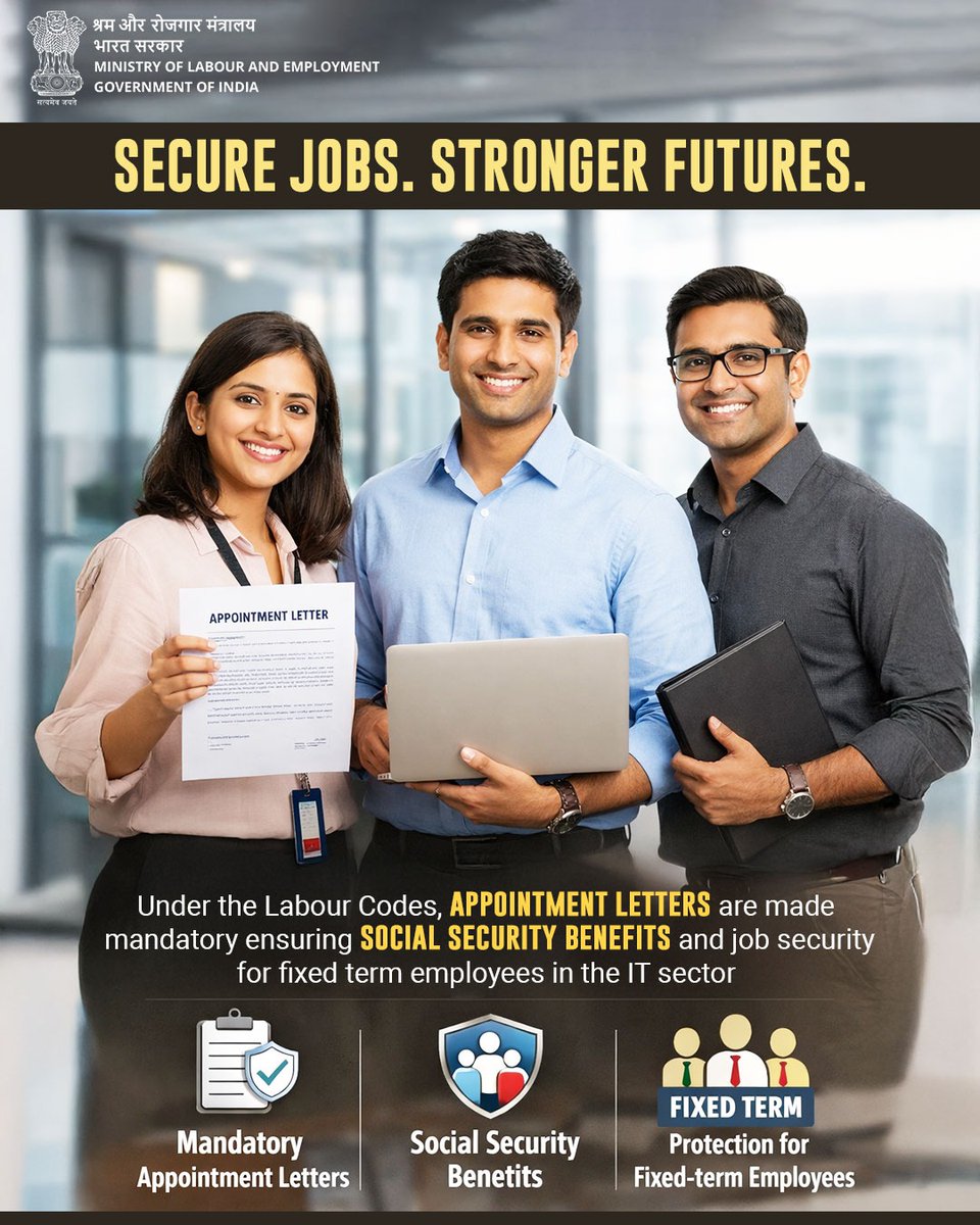 Ministry of Labour & Employment, GoI tweet media