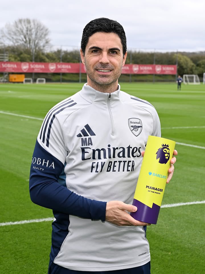 ✅EL MEJOR DE MARZO

Mikel Arteta se quedó con el premio al Entrenador del mes de marzo de la Premier League 🏆