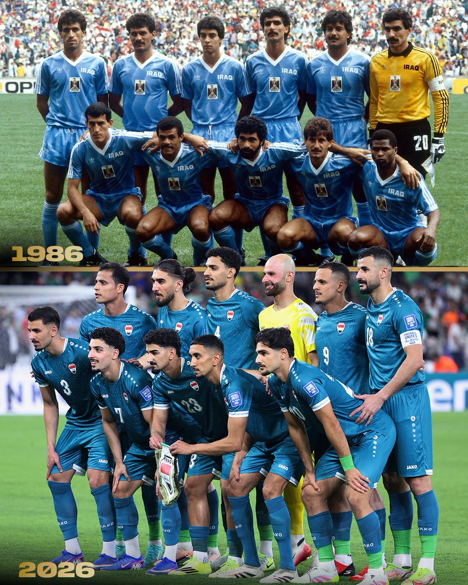 luilopezgt's tweet photo. 🚨 ¡IRAQ ESTÁ DE VUELTA! 🇮🇶
La Selección de fútbol de Irak clasifica al Mundial 2026 y regresa a la Copa Mundial de la FIFA tras 40 años.
📆 No jugaba desde México 1986
🌍 Los “Leones de Mesopotamia” vuelven al escenario mundial
🔥 Historia pura para el fútbol asiático https://t.co/oOATVSmRJ8