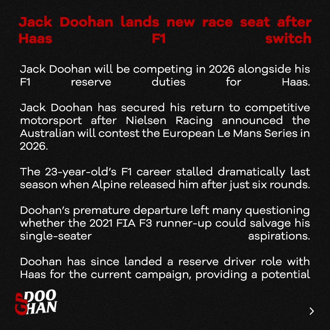 Doohan GP | Jack Doohan News & Updates tweet media