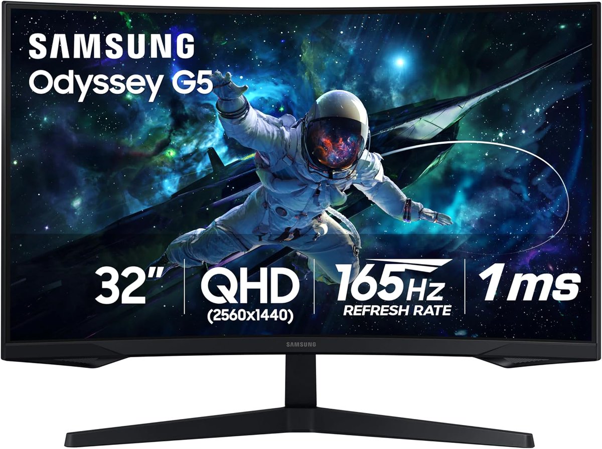 thinkcomps's tweet image. ➔ DEALS ➔ The SAMSUNG 32" Odyssey G55C Series QHD 1000R Curved Gaming Monitor is 39% off today on Amazon! geni.us/mM45qm

#CommissionsEarned