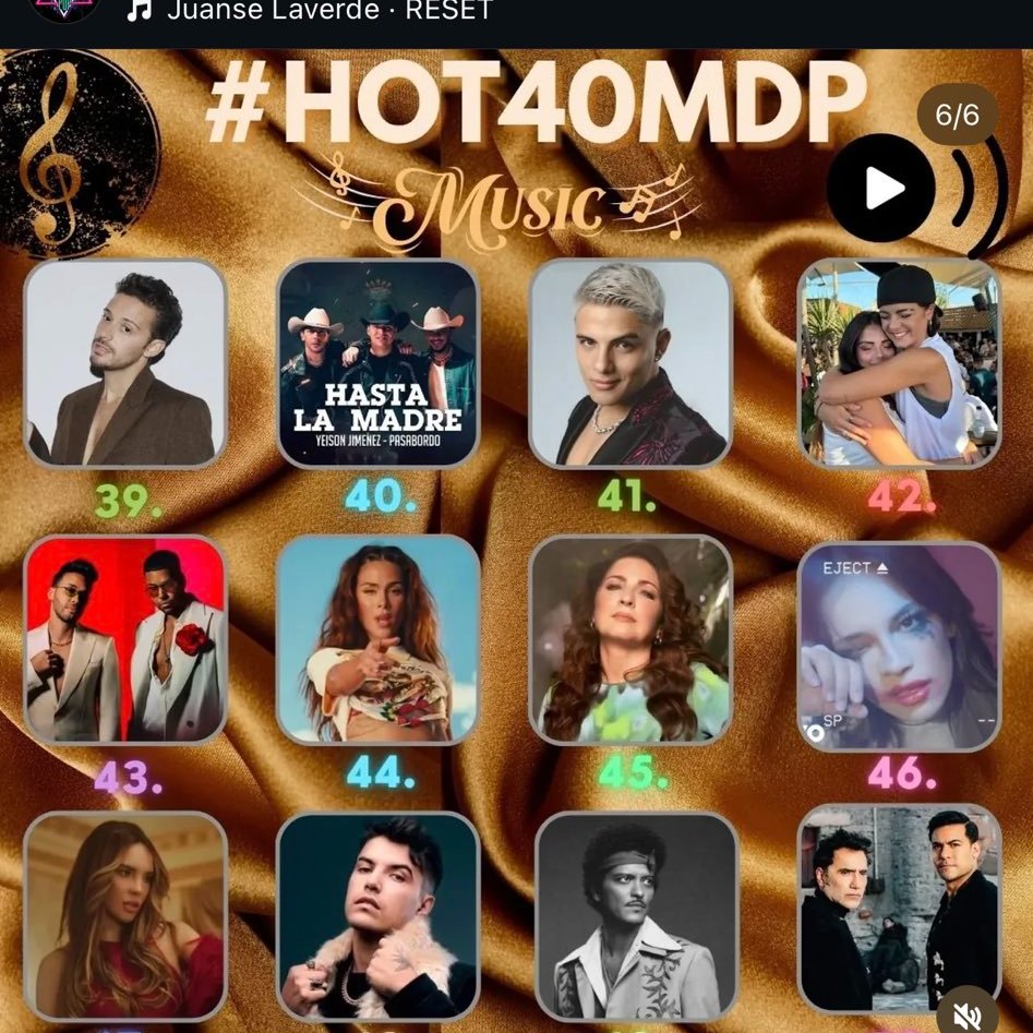 FabiolaCostill1's tweet photo. Vamos gente linda tenemos dos música de Lu en el ranking Mundial POP: #Deab y #sinotecuida voten con el #HOT40MDP y dar like
Link 👇
https://t.co/gLxpFypz1p https://t.co/lKdn6ROat5