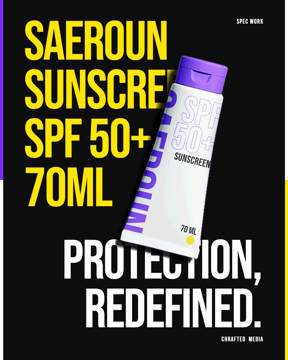 chraftedmedia's tweet photo. 새로운. new.

sunscreen has never looked like this. 🟡🟣

brand concept exploring what happens when skincare stops playing it safe. bold palette, heavy type, no apologies.

this is SAEROUN.

#chraftedmedia #GraphicDesign #BrandIdentity #PackagingDesign #SkincareBranding https://t.co/7UC92COfBH
