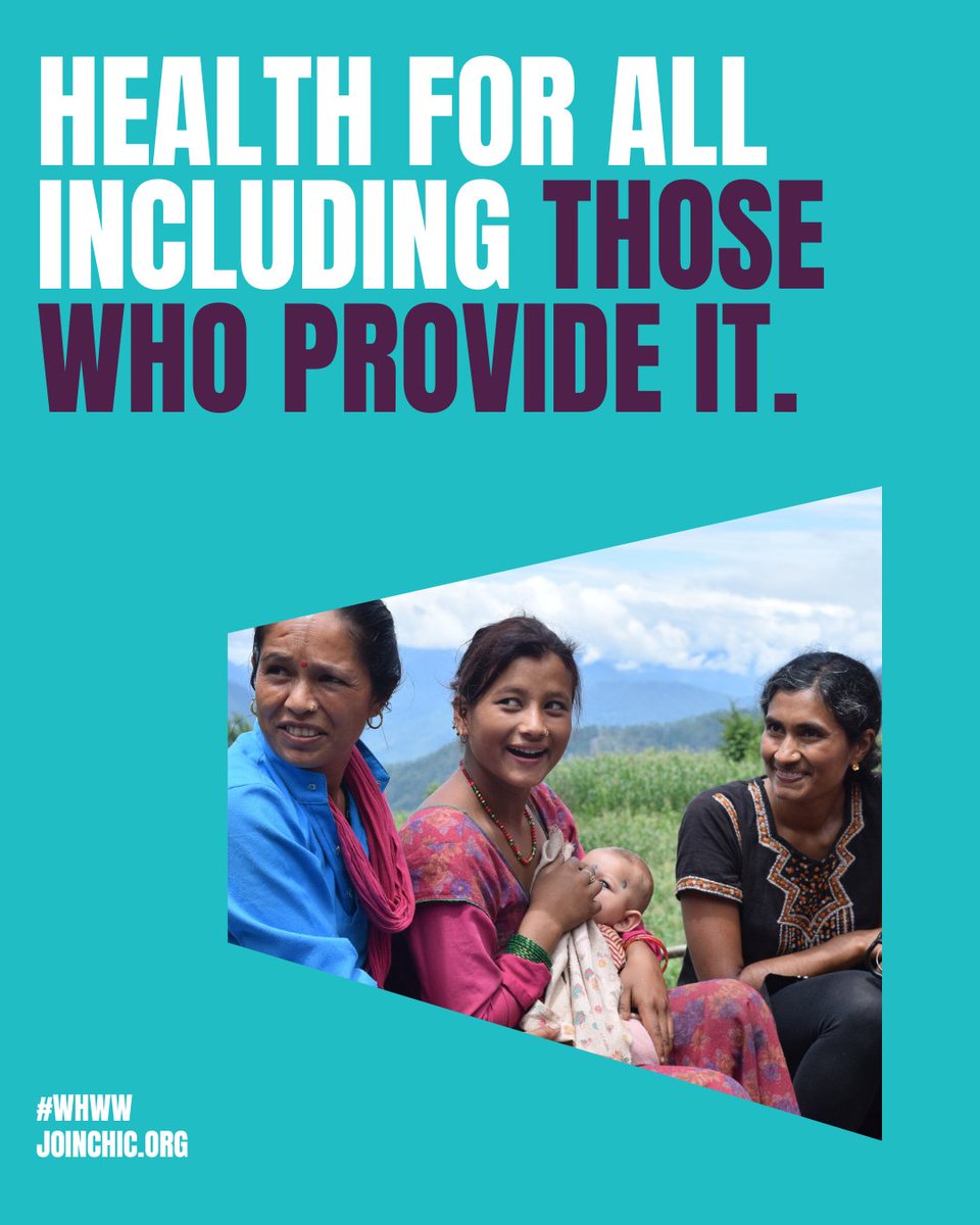 Investing in CHWs means investing in #HealthForAll today and resilient health systems for years to come. #proCHWs are low-cost and high-impact: our best bet in achieving UHC. This #WHWWeek, we call on partners &amp; policymakers to support what works: paid, professional CHWs.