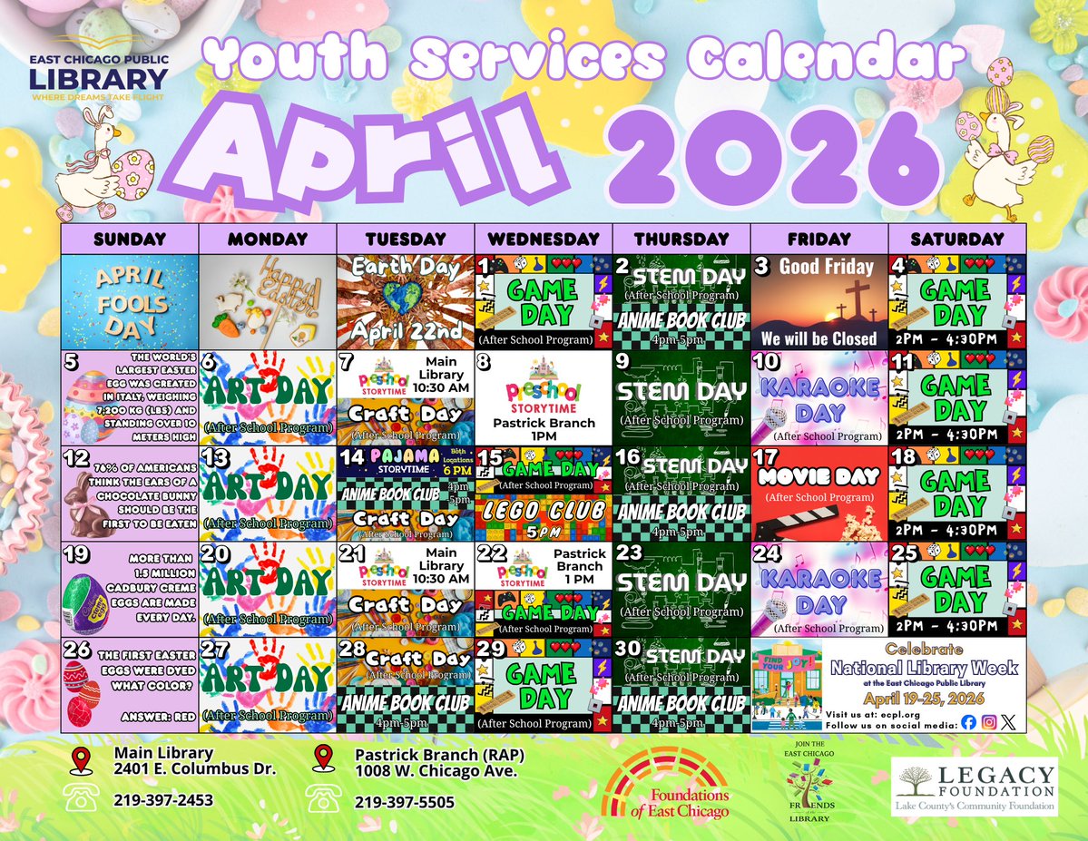 East Chicago Public Library tweet media