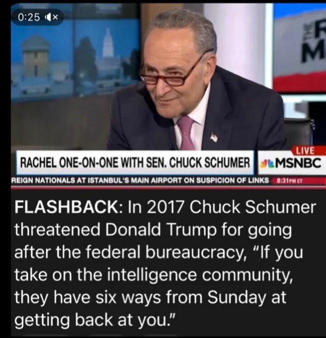 DonDiaz08's tweet photo. Says congenital pathological liar #LameDuckChuck who’s about to be #Bidened out office by his Dem Communist Party!! You don’t care about anything except keeping your wrinkled old corrupt incompetent do-nothing ass in the Senate Club!! That’s why you #CoverupChuck aka #SCOTUSATTACKER Have The Lowest Well-Deserved Trust & Approval Ratings In Recorded History!! You have ZERO to offer Americans except hate lies disinformation division corruption & coverups!! Spare us your endless desperate hyperbolic hypocrisy & projection!! We The People The Majority Will NEVER RETURN to @TheDemocrats Failed Soros-Globalist Controlled Govt of Open Borders Crime Infested Blue Cities Overrun With Criminals Illegals & Homelessness!! Or Your Bloated Fraud-Ridden Deficit Spending That Funds Your Entire Corrupt Political DISASTER & Is To Blame For ALL the affordability issues Americans face today!! Adios #LameDuckChuck Enjoy Your Last Abysmal Term Of Your Failed Career!! #NeverAgainAmericaLastDems!! “No Joke!”