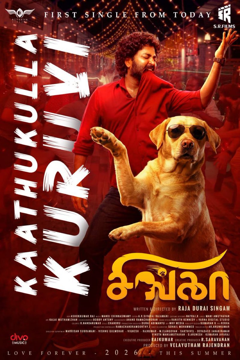 Karthikravivarm's tweet image. First single #KaathukullaKuruvi from ‘Kayal’ Chandran’s next  #Singha out now on @divomusicindia !!

youtu.be/Lxcplt3GlVg

A @ManojChinnaswa1 Vibe