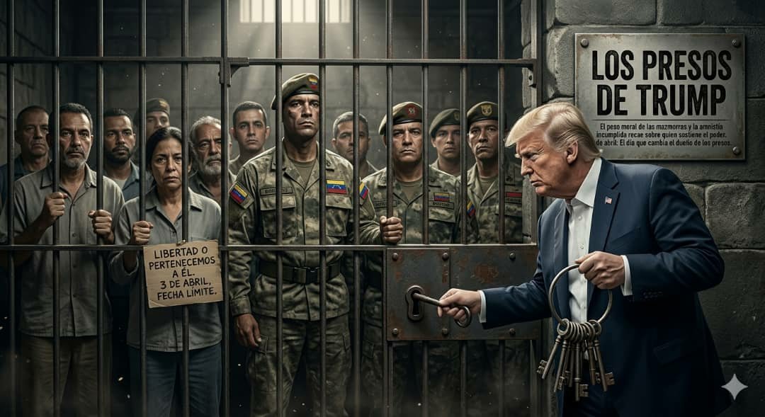 Opinión: 
 *Los presos de Donald Trump.* 
Por Daniel García 
 theelnews.org/2026/04/01/opi…
<a href="/DIFUNDELOYA/">¡DIFUNDELO YA!</a> 
<a href="/HLGNapita/">Hernán Lugo-Galicia</a> 
<a href="/realDonaldTrump/">Donald J. Trump</a> <a href="/usembassyve/">Embajada de los EE.UU. en Caracas</a> 
<a href="/marcorubio/">Marco Rubio</a> 
<a href="/AliasMalula/">Marianella Salazar</a> <a href="/la_patilla/">La Patilla</a> <a href="/MariaCorinaYA/">María Corina Machado</a> 
<a href="/Urruchurtu/">Pedro Urruchurtu Noselli</a> 
<a href="/MagalliMeda/">MAGALLI MEDA</a> 
<a href="/CNNEE/">CNN en Español</a> 
<a href="/Telemundo/">Telemundo</a> 
<a href="/dw_espanol/">DW Español</a> 
<a href="/vox_es/">VOX 🇪🇸</a> 
<a href="/JMilei/">Javier Milei</a>