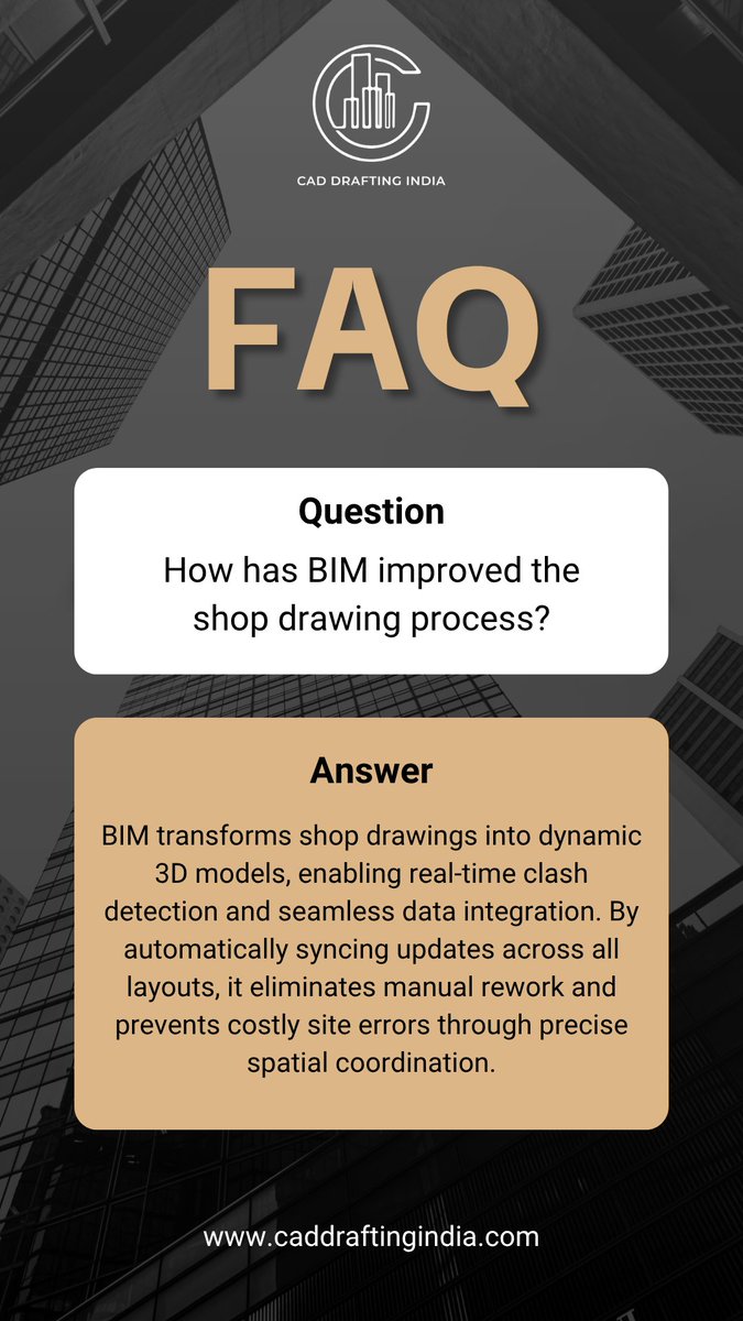 caddraftingind's tweet image. BIM transforms shop drawings from static sketches into dynamic 3D models. By enabling real-time clash detection and automated updates, it eliminates manual rework and prevents costly errors before construction even begins. 💻✨
🔗 caddraftingindia.com/blog/mep-shop-…
#BIM #MEP #ClashDetection