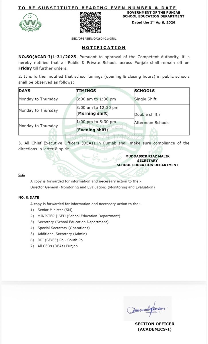 AnumMir003's tweet photo. The heads of government schools call the staff to school without any reason even during holidays. No one is going to take action. Please get rid of these Pharaohs.
@RanaSikandarH https://t.co/rHpEyIeQ9N