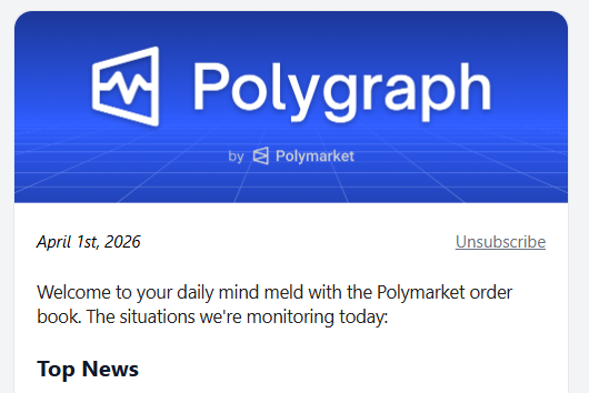 iksoviet's tweet photo. Polymarket just dropped a newsletter.

Not media.
Not opinion.
Not "analysis."

A live read of what people are actually willing to bet on.

Prediction markets are not always right — but they show what conviction looks like in real time. https://t.co/rHmZebEbKH