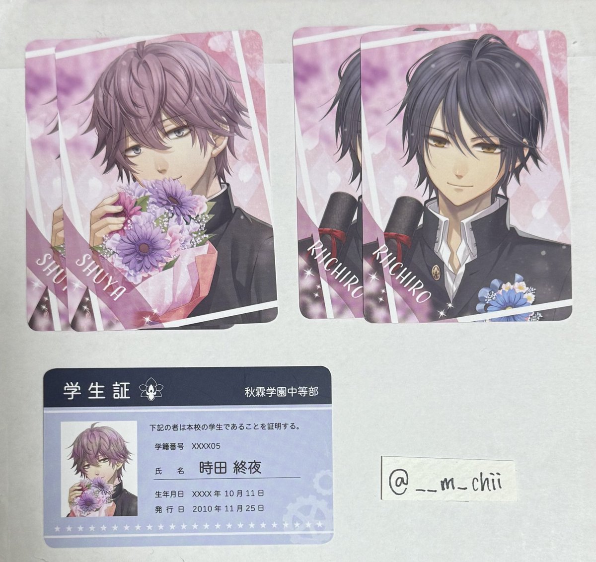 __m_chii's tweet photo. 【交換】 CLOCK ZERO CZ 15周年 オトメイト

譲：マトカ 終夜2、理一郎2
        特典 終夜

求：鷹斗＞＞その他グッズも提示していただければ検討いたします。

郵送のみ。気軽にお声掛けください♩ https://t.co/EfIvoXWyZk