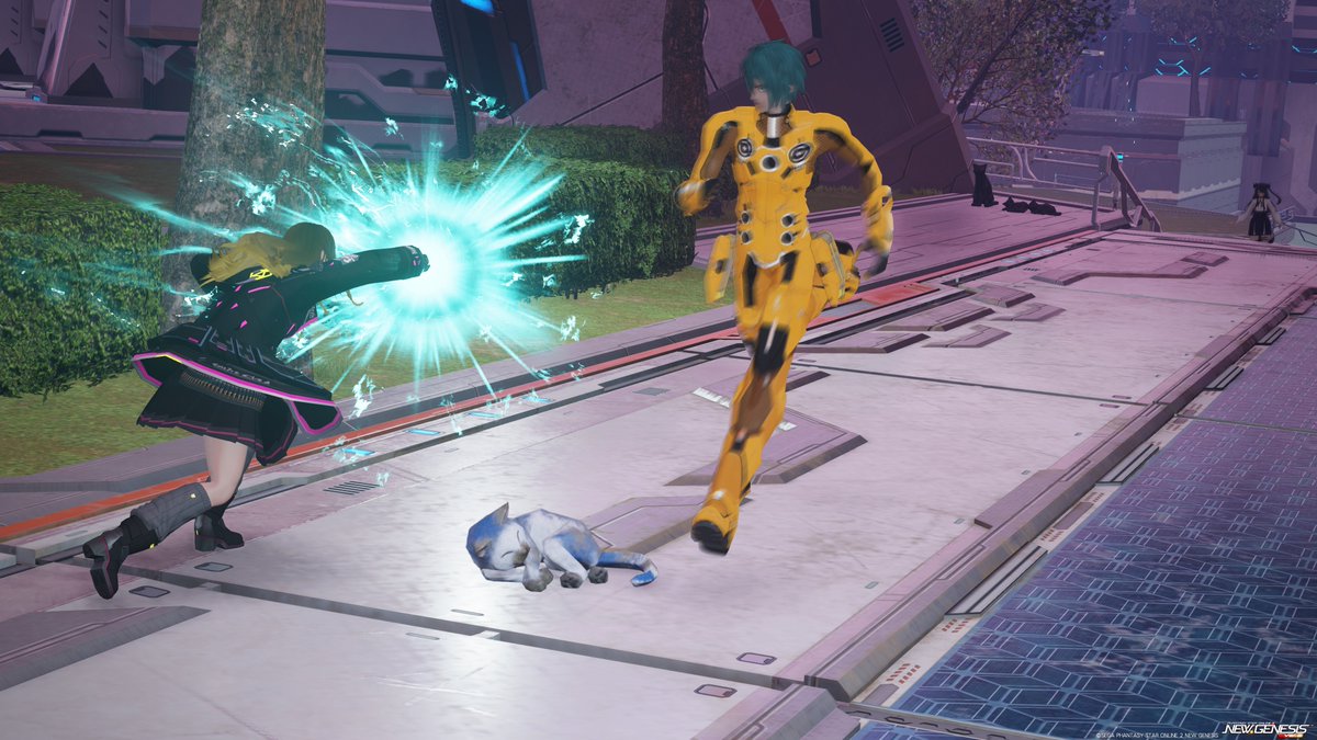 #PSO2NGS_SS 大量発生ネコの上を通るジョギングNPC、、、
こらーーーやめんかぁ(´ﾟдﾟ｀)