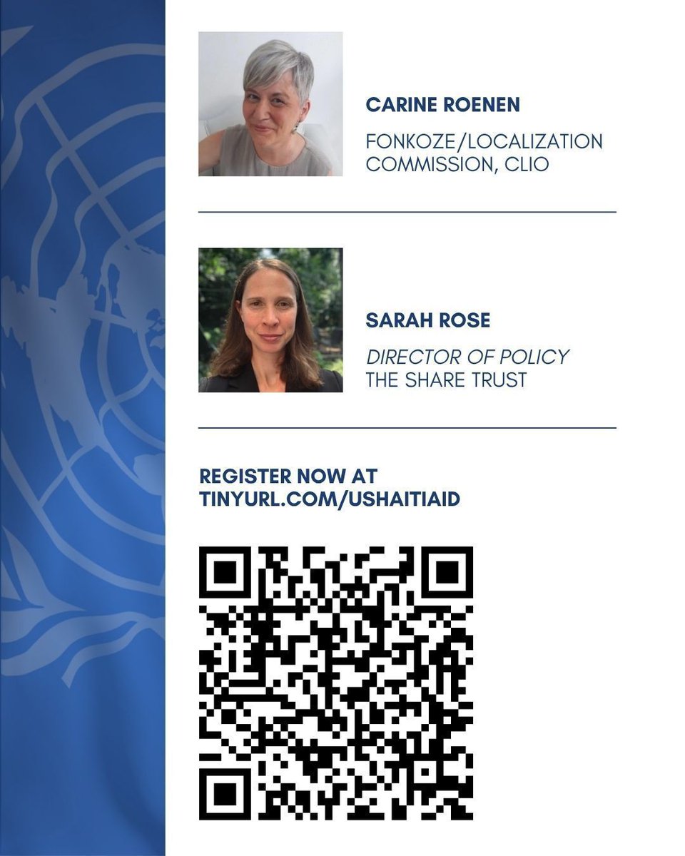 Fonkoze's tweet photo. Carine Roenen, Executive Director of the Fonkoze Foundation, will bring a critical Haitian-led perspective to the Q&amp;A at this important conversation. https://t.co/5heWMr2KaX