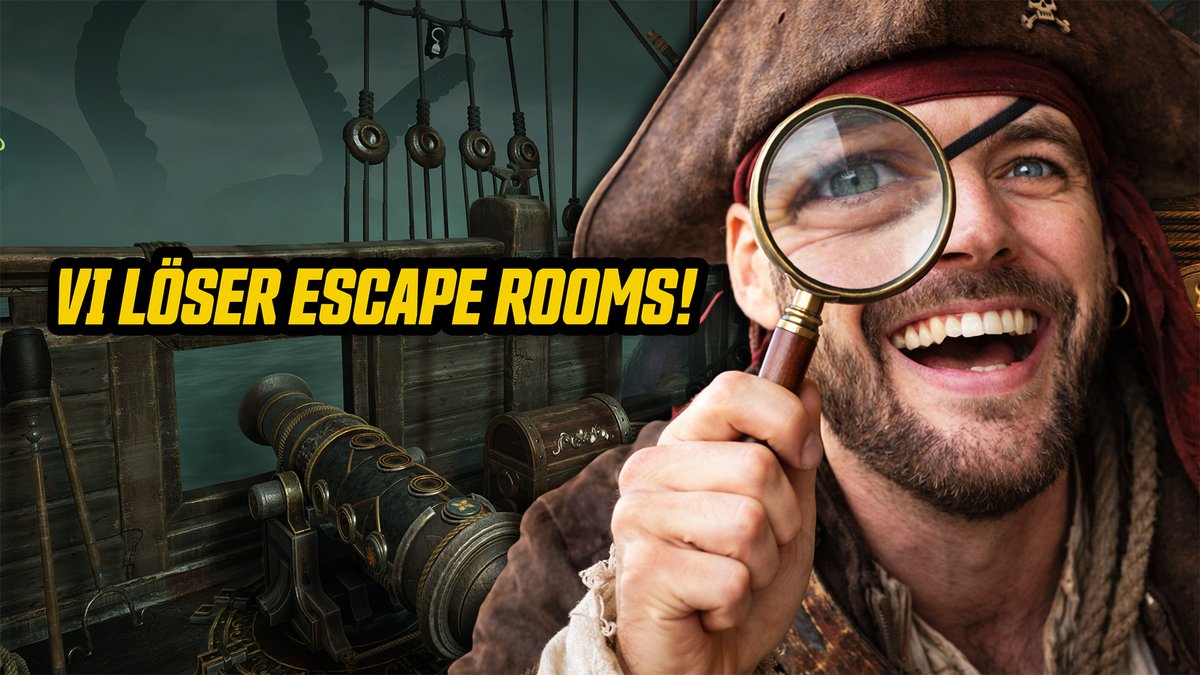 Vi har med oss detektiven Tor ikväll när vi löser pirat-pussel i Escape Simulator 2. Riktigt mysigt spel! 

Vi ses ikväll kl 19.00-22.00
🔴 youtube.com/argaskanskaman…
🟣 twitch.tv/argaskanskaman