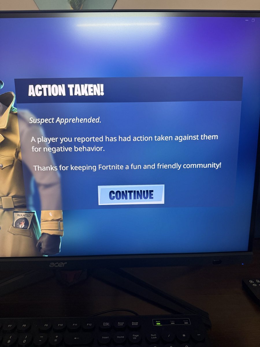 DjShahul's tweet photo. Fortnite actually banned a player I reported for cheating. 🙌

If you see something suspicious, don’t ignore it—report it. It makes a difference. Big thanks to Epic for taking action and keeping the game fair. 🎮
@EpicGames @Fortnite https://t.co/h1XJgrpQyI