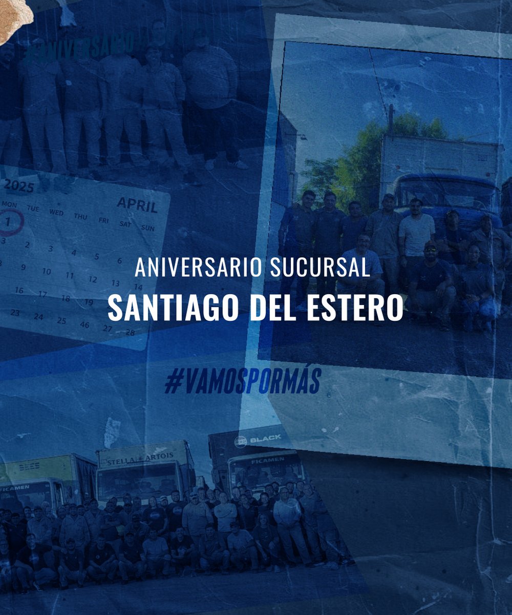 🎉 Hace 1 año llegamos a Santiago del Estero con un objetivo claro: crecer, conectar y dejar nuestra huella.

Hoy celebramos este camino recorrido y vamos por mucho más 🚛✨

Nuevos desafíos, más oportunidades y el mismo compromiso de siempre.

Esto recién empieza 💙