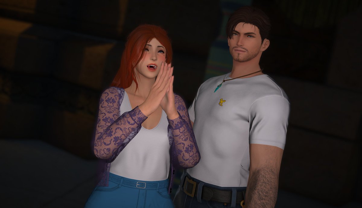 Bumped into the best goober, <a href="/baketality/">Clemence the Gooblander</a> this morning!

🛡️| #ffxivgpose | #hyur | #midlanders_today | #GPOSERS |🐻‍❄️