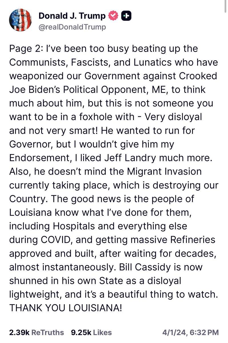 Julia B Letlow, Ph.D. tweet media