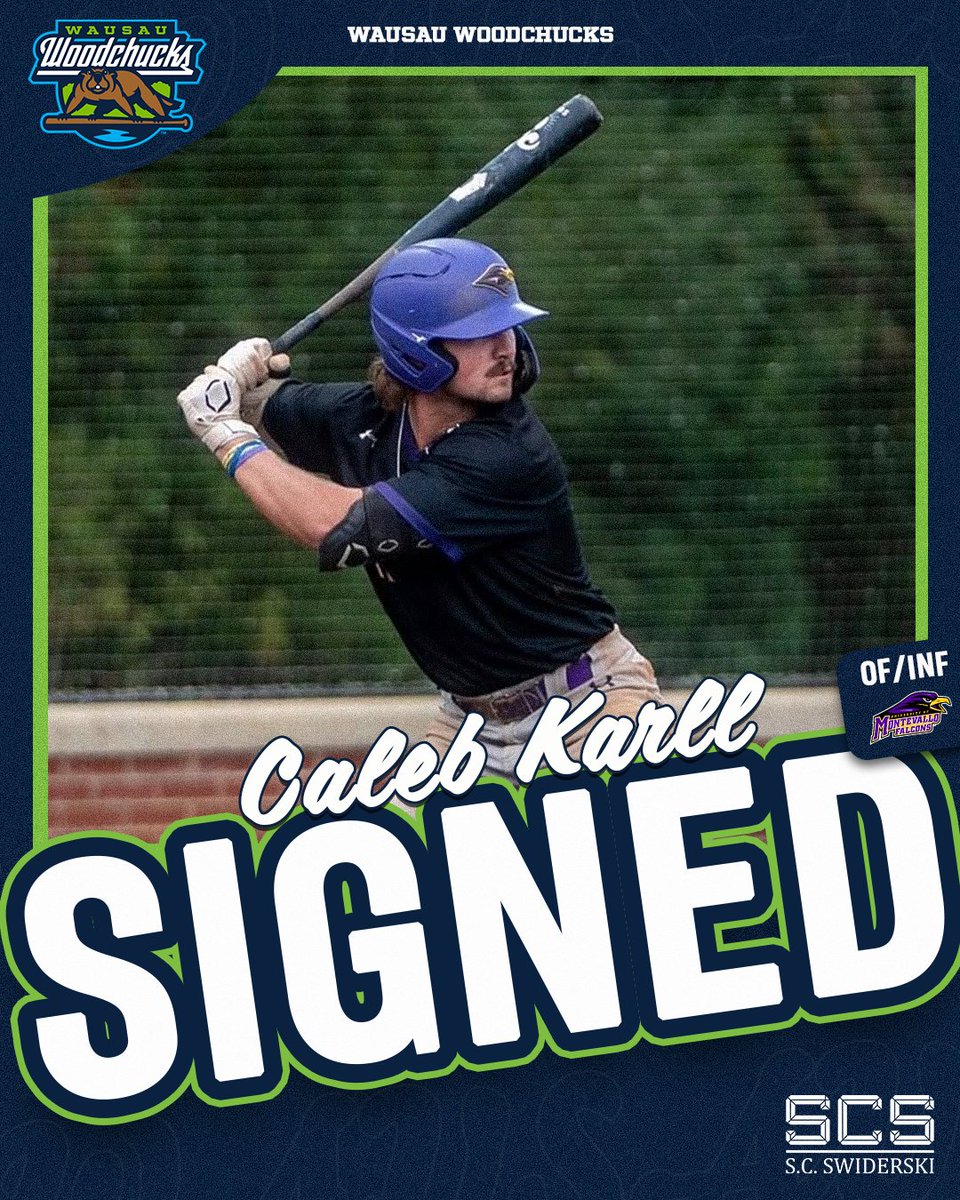 ChucksBaseball's tweet photo. Player alert‼️ Player alert‼️ Player alert‼️
Welcome home to Wausau, Caleb Karll 🦫

⬇️Get to know @CalebKarll⬇️
⚾️ Position: OF/INF
📚 University: University of Montevallo
📍 Hometown: Fitchburg, WI
📈 Hits/Throws: R/R

🔗 Read more here: https://t.co/OXUk1c10Ni

Player signings are presented by @SCSwiderskiLLC 

#WausauWoodchucks #BurrowDown