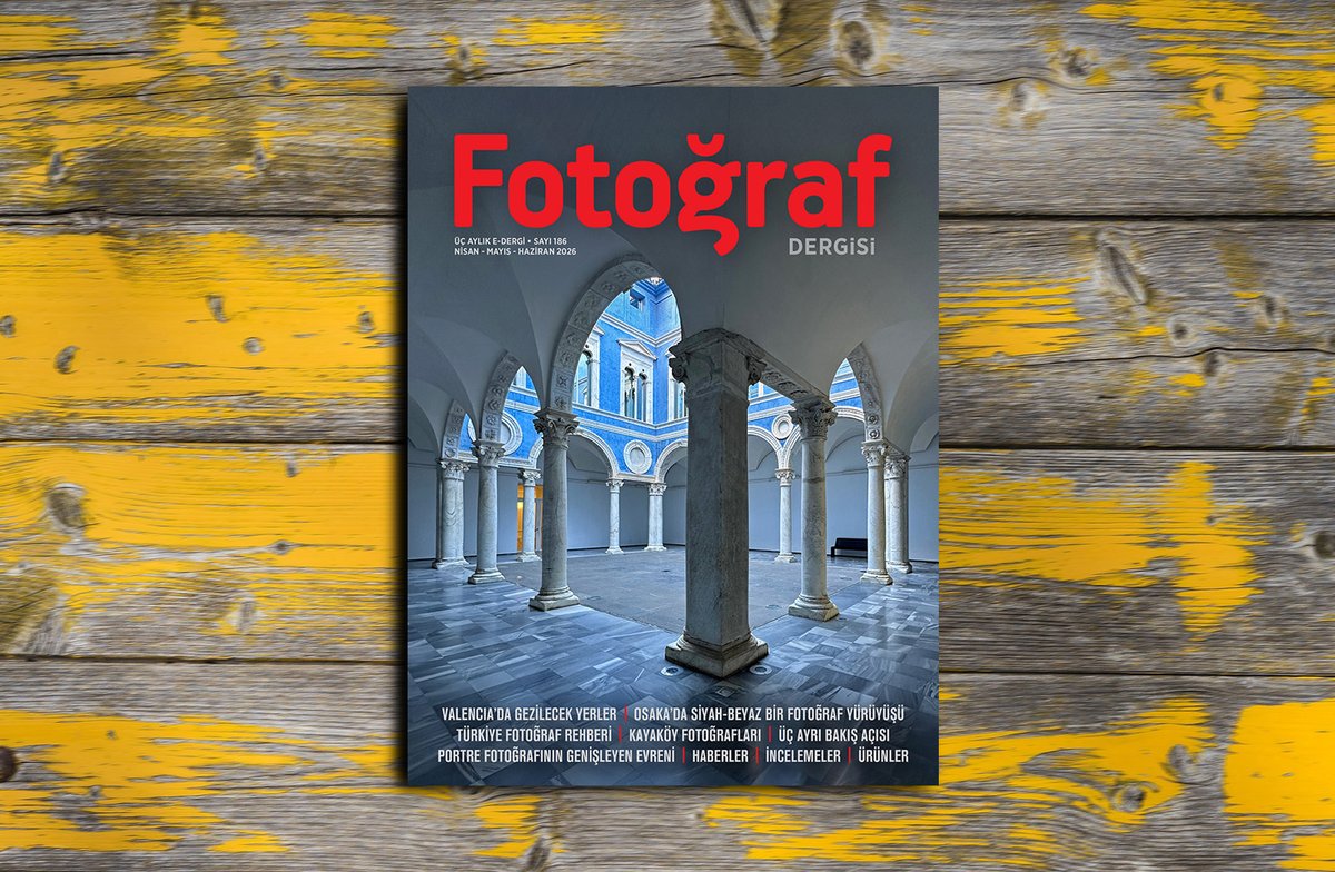 FotografDergisi's tweet photo. Fotoğraf Dergisi'nin 186. sayısı (Nisan-Mayıs-Haziran 2026) yayında...
https://t.co/8M5j7MwcCG https://t.co/uezzUrROV8