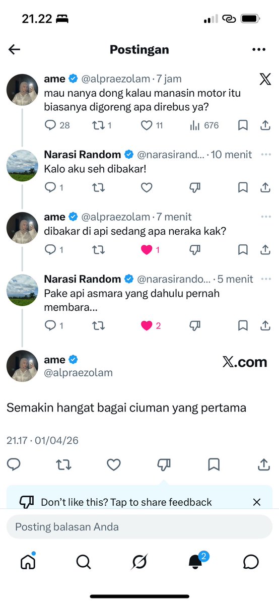 Narasi Random tweet media