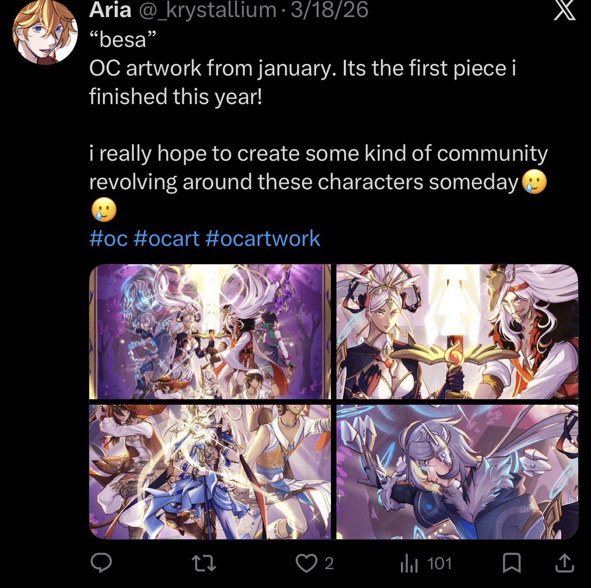 Aria tweet media
