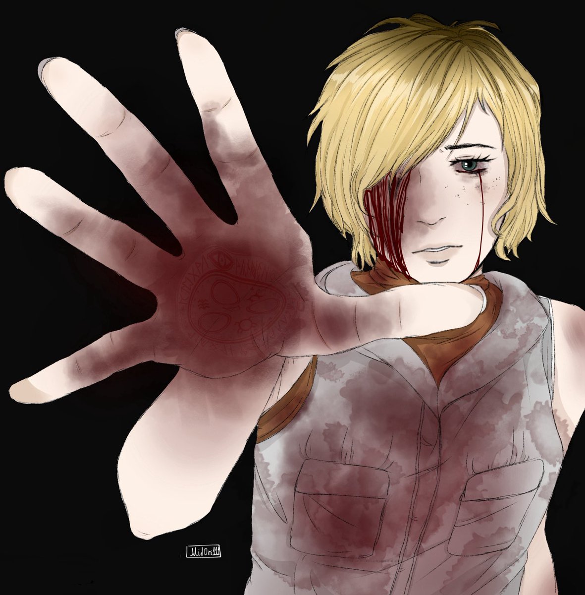 Mid0ri111's tweet photo. Heather mason 

#silenthill3 https://t.co/z0KKaoq3W4