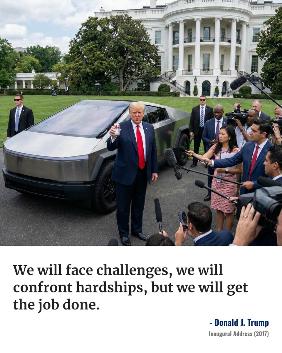 TeamMAGA47's tweet photo. Trump daily quote: "We will face challenges, we will confront hardships, but we will get the job done." – Inaugural Address (2017) #Trump #Quote #MAGA47 https://t.co/75JMDimFze