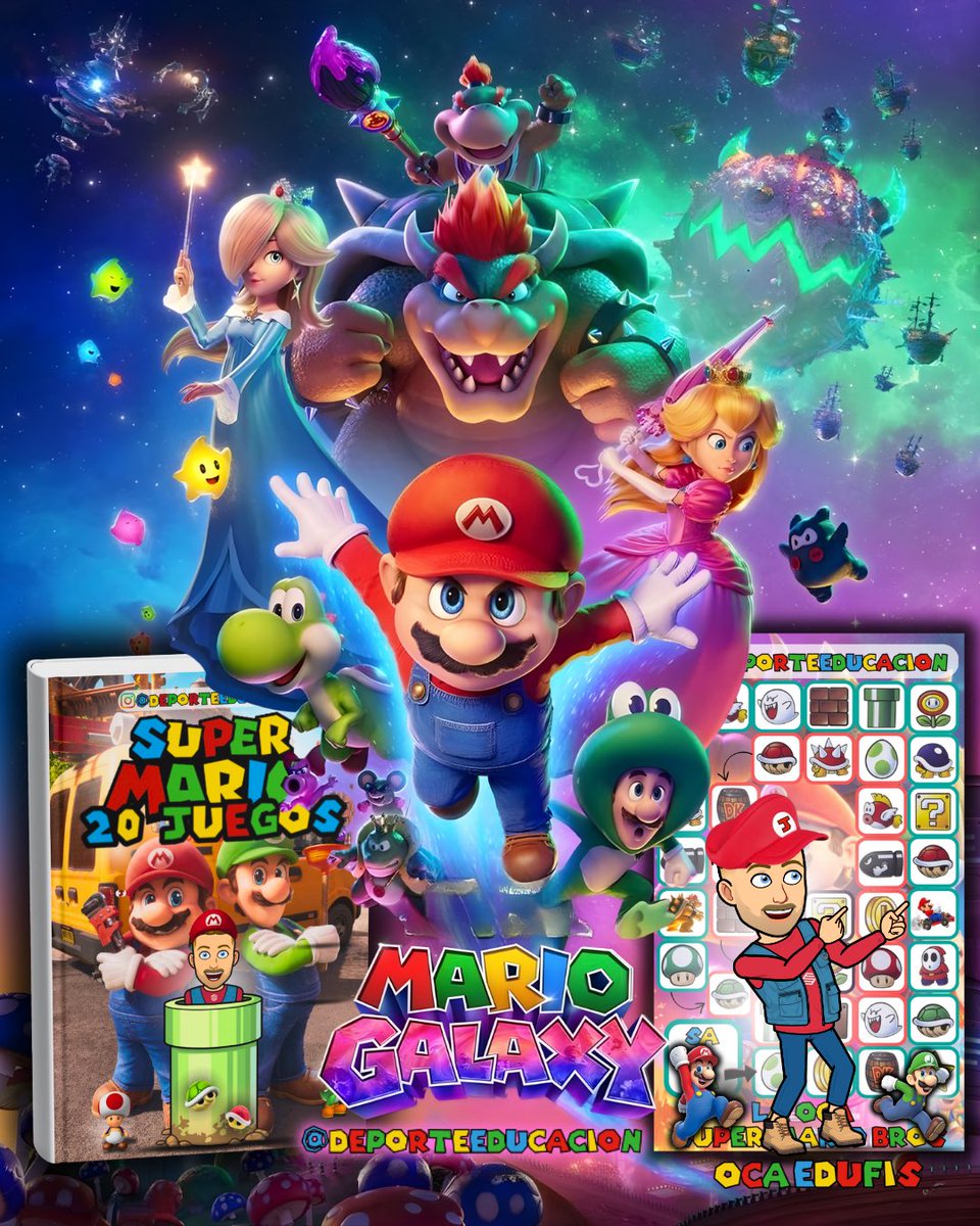 deporteEduFis's tweet photo. 🔵🟡SUPER MARIO BROS🔴🟢
¡20 JUEGOS Y OCA EDUFIS!

🧩 ¿Qué contiene el recurso?
✅ 20 JUEGOS PARA EDUCACIÓN FÍSICA.
✅OCA EDUFIS - SUPER MARIO BROS.
✅EXPLICACIÓN y ORGANIZACIÓN DEL JUEGO.
✅INSTRUCCIONES DE CADA CASILLA.
✅OCA EN BLANCO, EDITABLE.
✅REGALO 🙂🙃🎁 https://t.co/i5hL0vY1UH