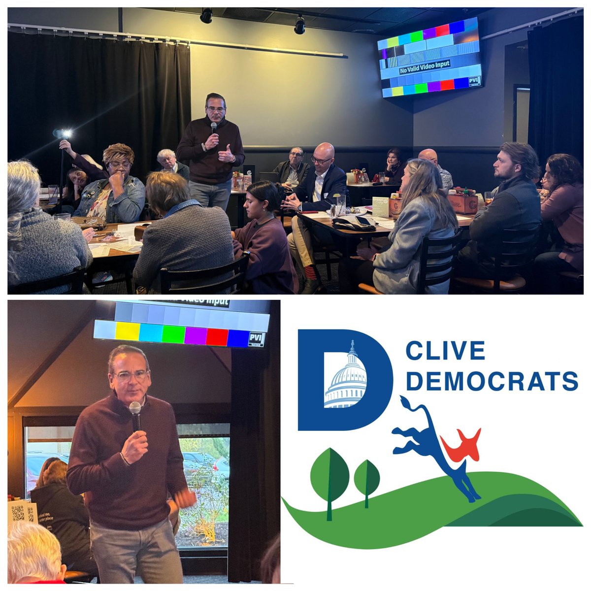 Great meeting last night with Windsor Heights Democrats &amp; Clive Democrats. Always good to see this group!
