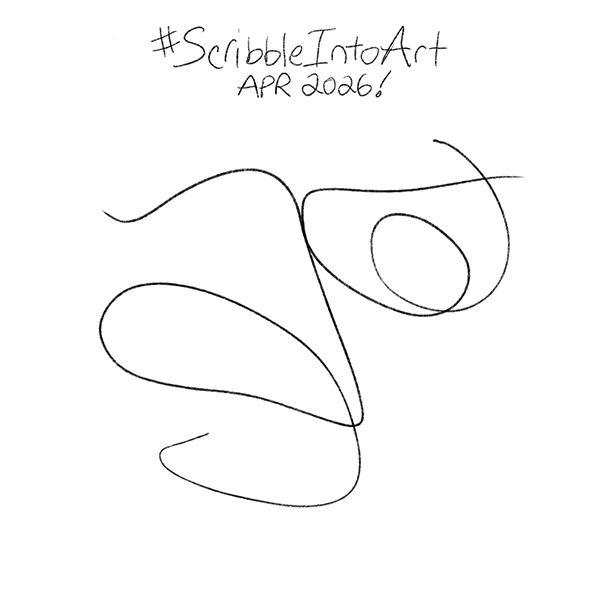 scribbleintoart's tweet photo. Here's the April 2026 scribble! What does it look like to you? Transform the scribble into art to share anytime this month. Use #scribbleintoart/@scribbleintoart! https://t.co/CD1iGDsgkx
