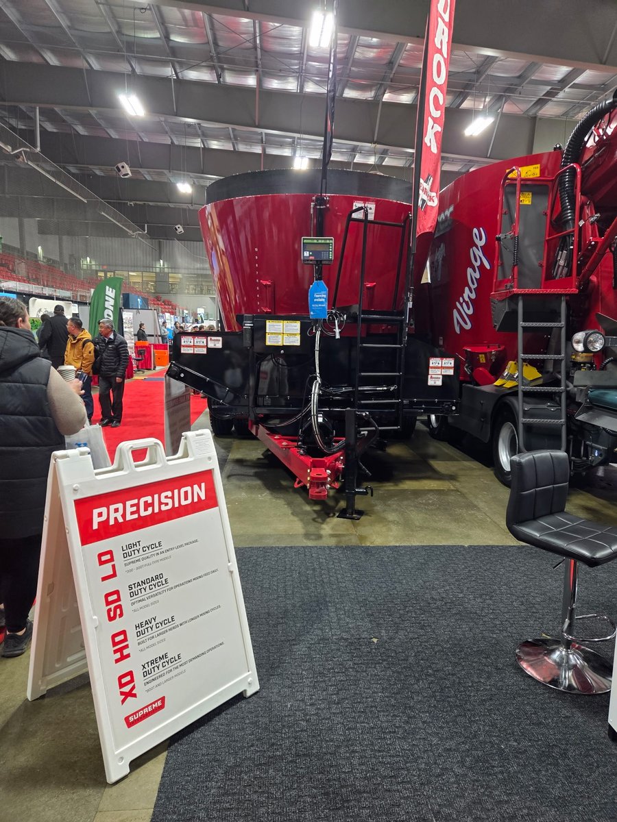 SupremeMixer's tweet photo. #CDX2026 show in Stratford, ON today and tomorrow. Be sure to stop by Broeders booth 75A in the Innovation Hall to check out our 900T SD #FeedMixer up close. #SupremeMixer #SupremeForAReason https://t.co/Tm16SGLl74