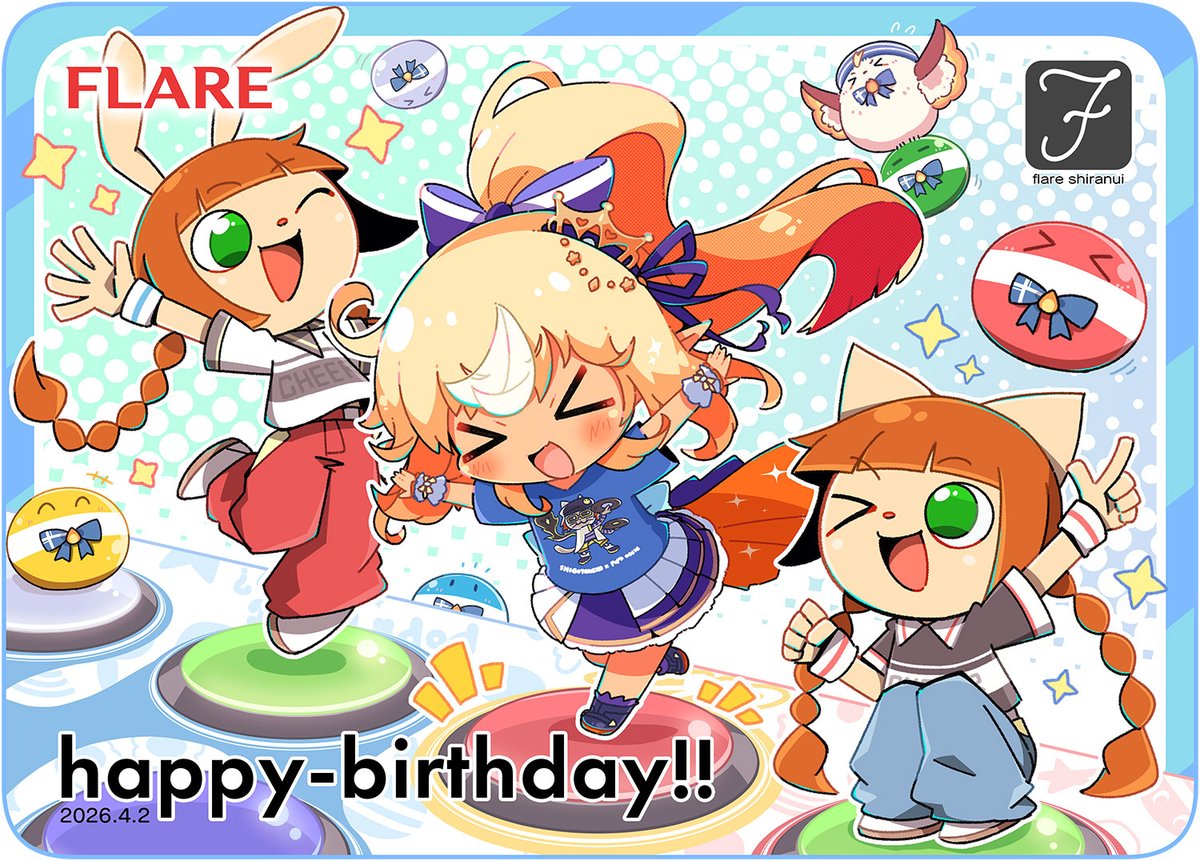 お誕生日＆BEMANIライブおめでとー！🎉✨
#しらぬえ
#不知火フレア生誕祭2026