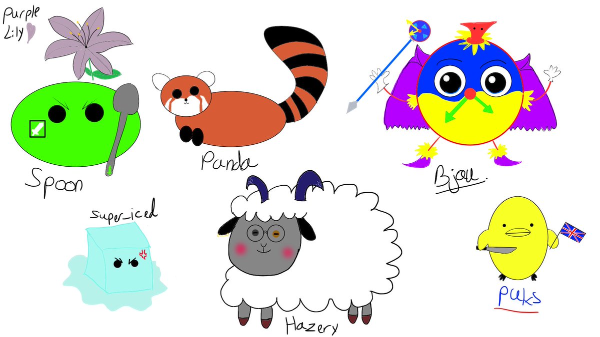 The goofy april fools art stream result~ 🤡🎨