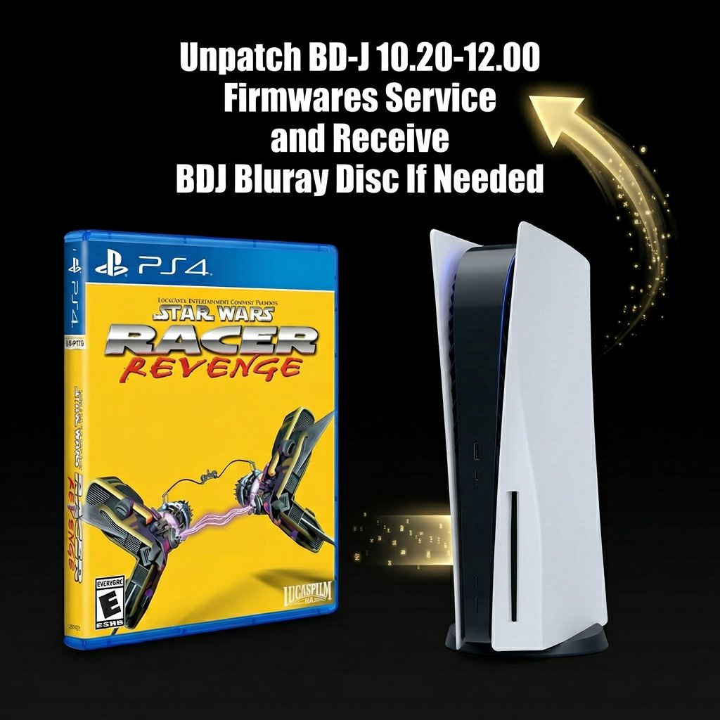 BDJ Unpatch Service Launched. If you're in the US hmu. BDJ disc can be included. Options to get upgraded BDJ discs mailed is also optional in the future.