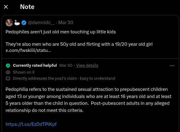 The_BenC's tweet image. I don't care how perverts define pedophilia.

If you are sexually attracted to prepubescent kids you are a pedo. 

"Sustained" attraction is not required. 1 second of being turned on by kids is all it takes. 

Their definition makes it ok to be a short term pedo.

#disgusting