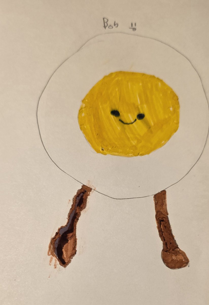 CheekyLagers's tweet photo. My nine year old's tribute to the genius, local lad and avid @Boro fan @RealBobMortimer 
I give you Ruth the seagull  and Bob as an egg 🤣🥰
#lastonelaughing #chrisrea https://t.co/DHlQf35q3a