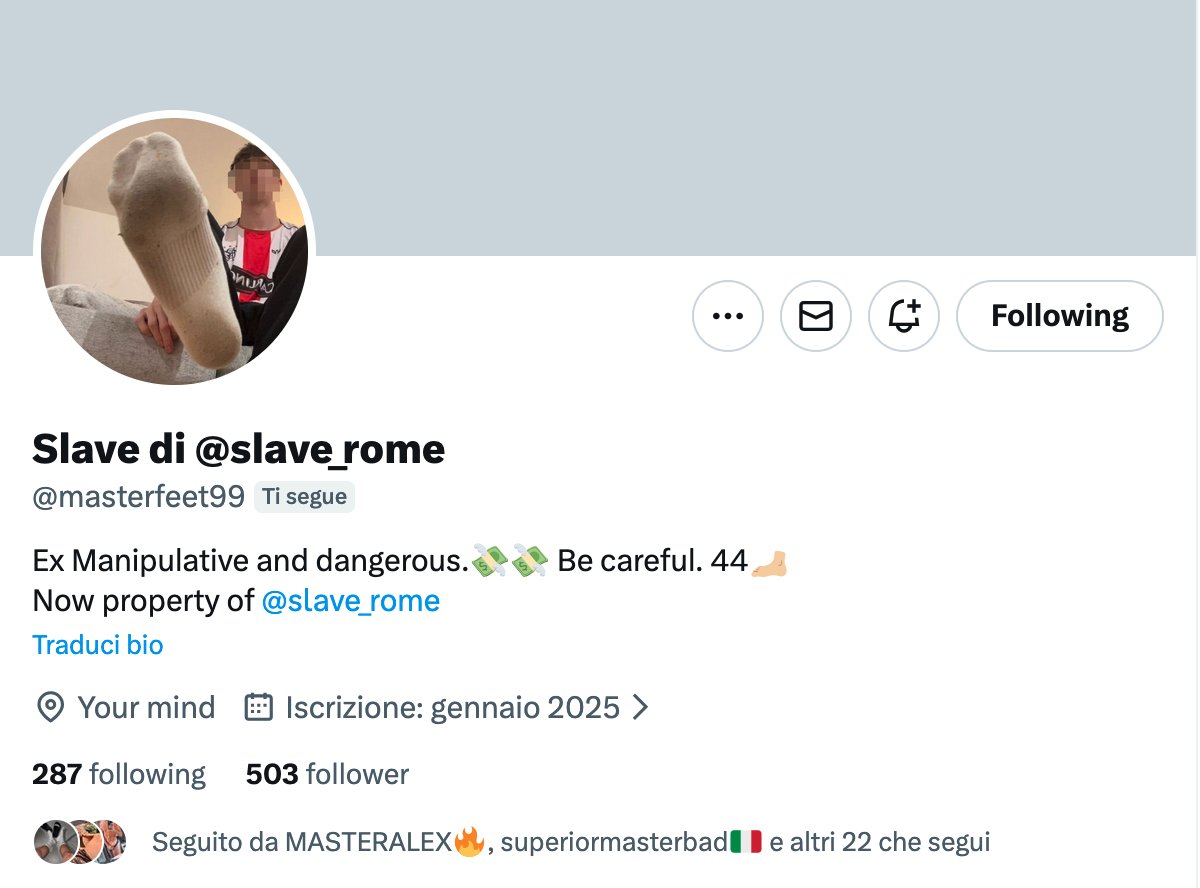 just a slave (@slave_rome) / Posts / X