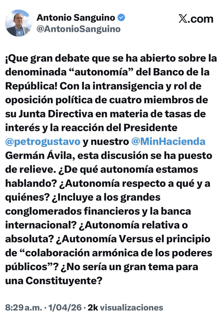 Angélica Lozano Correa tweet media